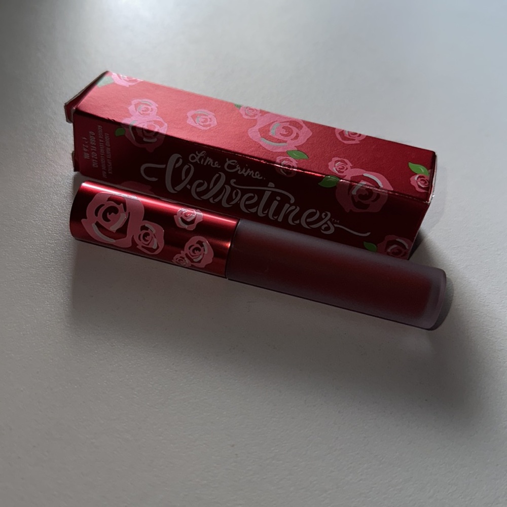 2 Lime Crime Velvetines..liquid matte lipstick colors cashmere and red velvet. - Picture 3 of 11